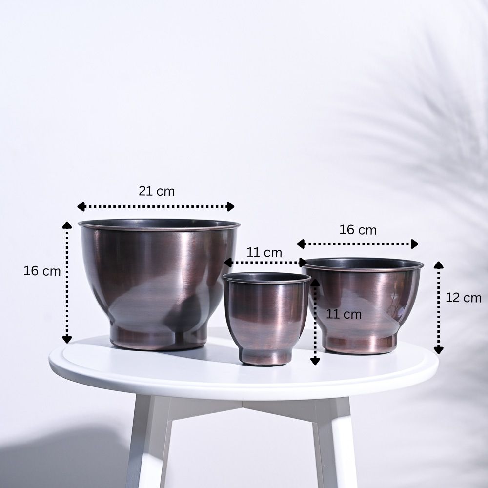 Gunmetal Goblet Planter - Image 5
